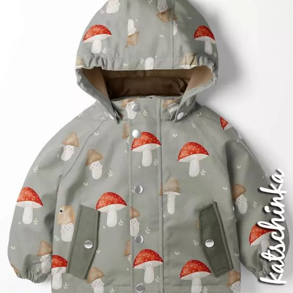 Kinder Softshell Stoff als Meterware – wasserabweisender Outdoorstoff mit flauschiger Innenseite