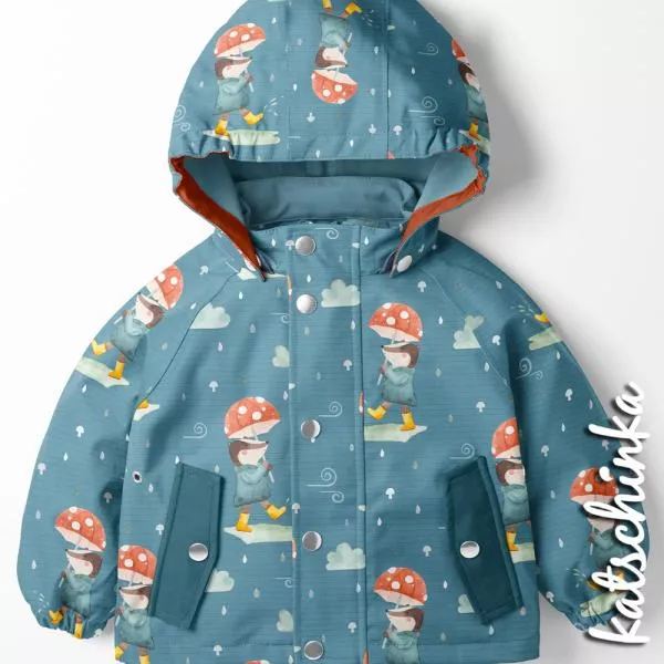Kinder Softshell Stoff als Meterware – wasserabweisender Outdoorstoff mit flauschiger Innenseite