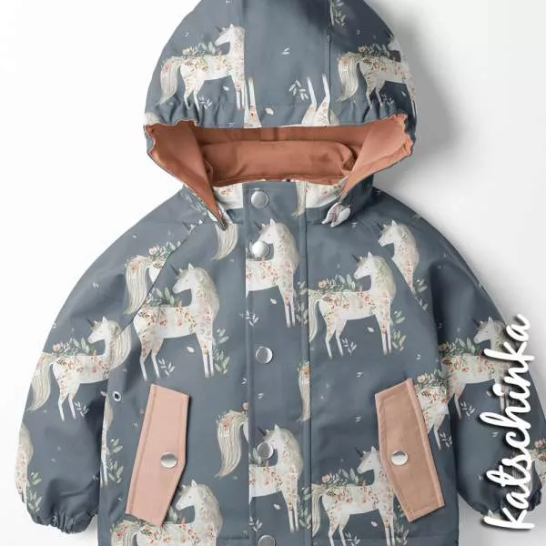 Kinder Softshell Stoff als Meterware – wasserabweisender Outdoorstoff mit flauschiger Innenseite