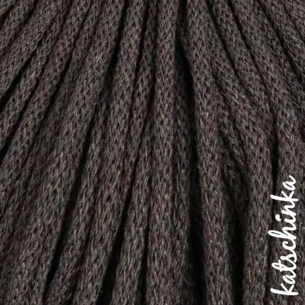 Strickschlauch espresso Kordel Häkelschlauch 5mm für Schriftzug oder Hoodie