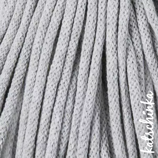 Strickschlauch Light Grey Kordel Häkelschlauch 5mm für Schriftzug oder Hoodie