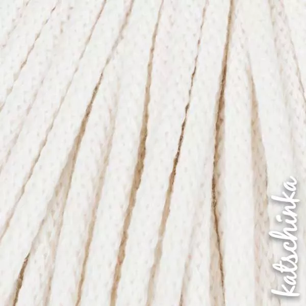 Strickschlauch ecru Kordel Häkelschlauch 5mm für Schriftzug oder Hoodie