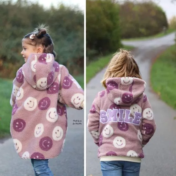 Teddyplüsch Smileys altrosa 05674.008 | Teddystoff | Teddy Plüschstoff