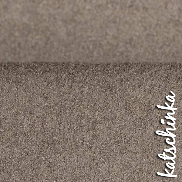 Wollstoff - Walk - taupe uni 675