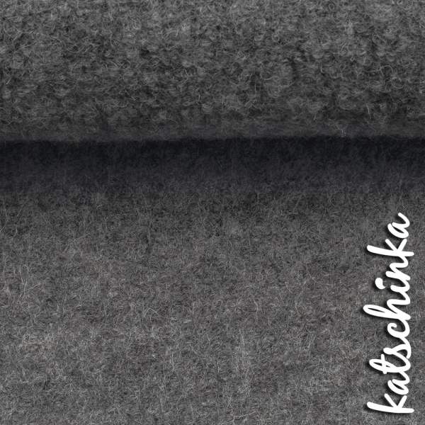 Wollstoff - Walk - grau meliert 1183