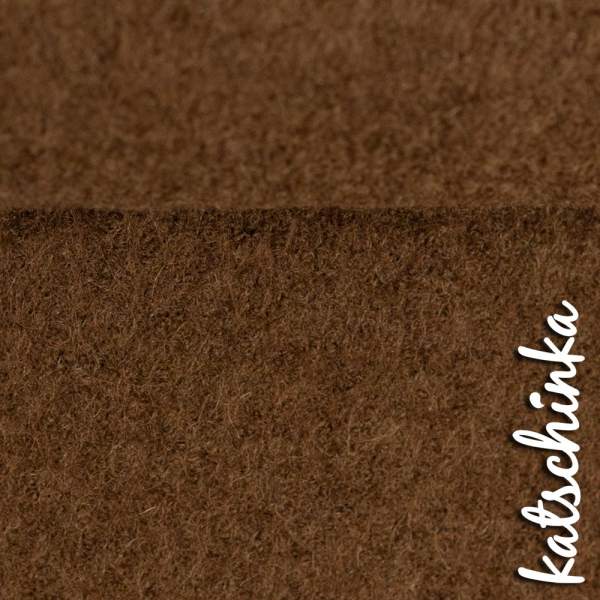 Wollstoff - Walk - braun uni 177