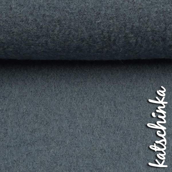 Wollstoff - Walk - rauchblau uni 259