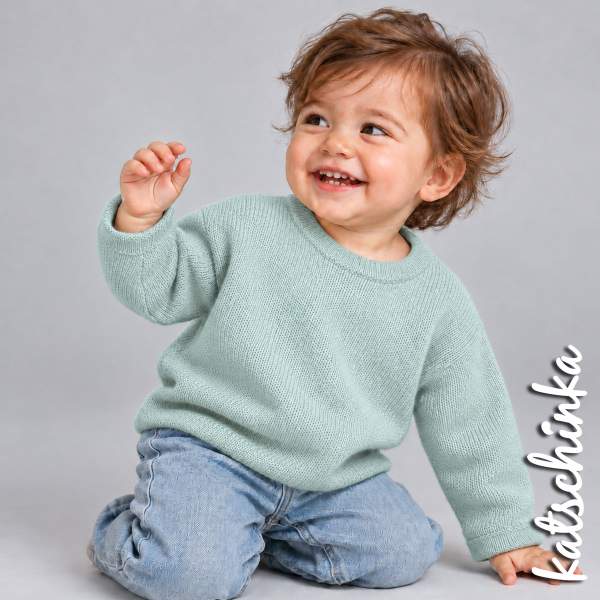 Babystrick | Baby Strickstoff | eisblau 003 Baby Strickstoff 100% Baumwolle Feinstrick Baby Knit Strickstoff Meterware