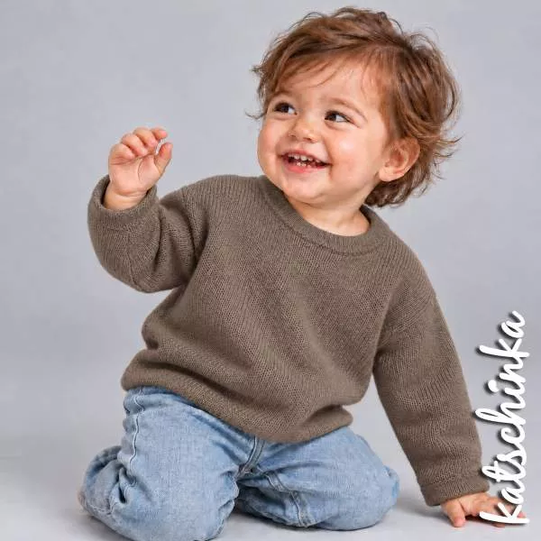 Babystrick | Baby Strickstoff | taupe 054 Baby Strickstoff 100% Baumwolle Feinstrick Baby Knit Strickstoff Meterware