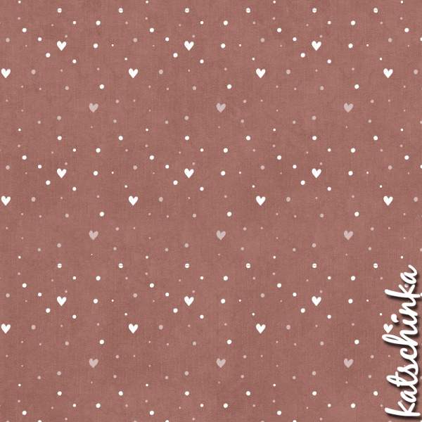Bio Sommersweat #Boho Dots & Hearts jeansoptik