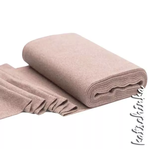Bündchenstoff altrosa meliert 0168 – elastische Schlauchware als Meterware