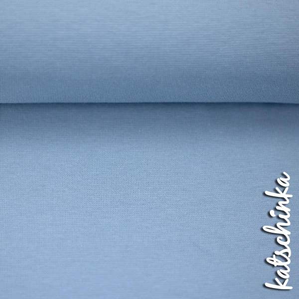 Baumwoll-Bündchen hellblau 252 Heike uni - Schlauchware von Swafing