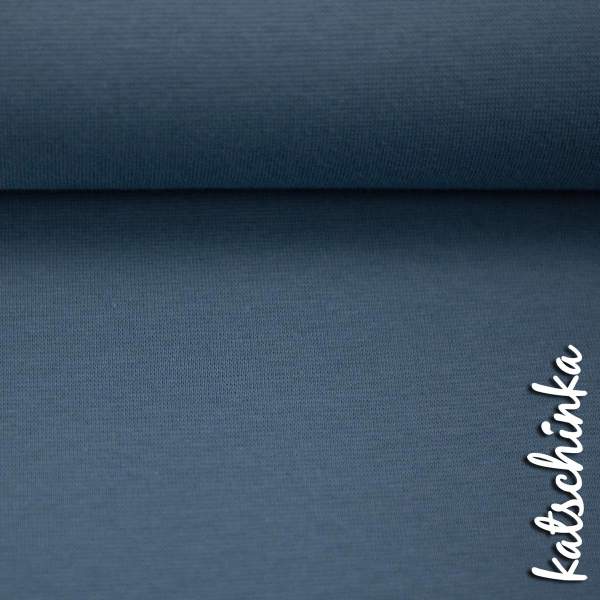 Baumwoll-Bündchen rauchblau 259 Heike uni - Schlauchware von Swafing
