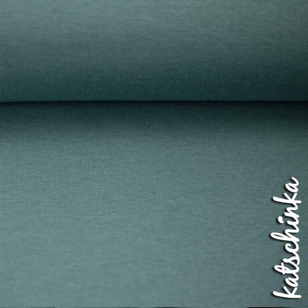 Baumwoll-Bündchen smaragd 267 Heike uni - Schlauchware von Swafing