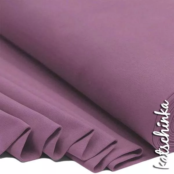 Bündchenstoff altflieder als elastische Schlauchware Meterware