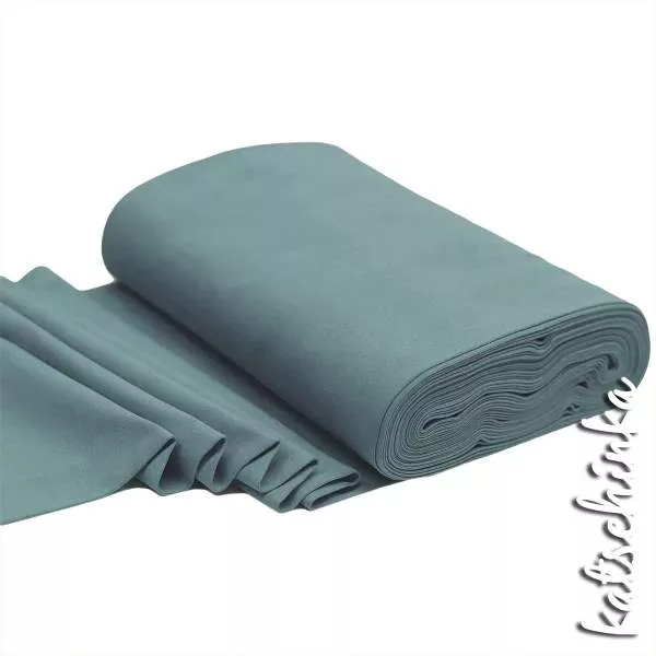 Elastischer Bündchenstoff schwarz mit glatter Struktur