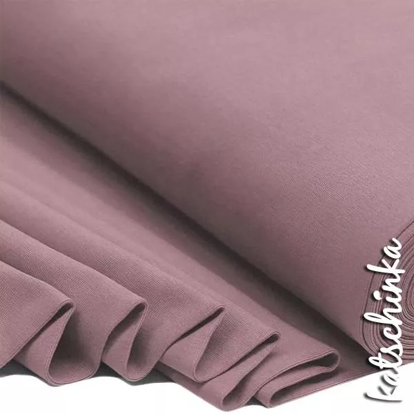 Bündchenstoff altmauve als elastische Schlauchware Meterware