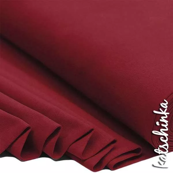 Bündchenstoff burgundy als elastische Schlauchware Meterware