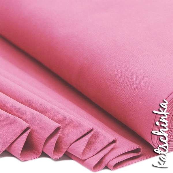 Bündchenstoff schwarz als elastische Schlauchware Meterware