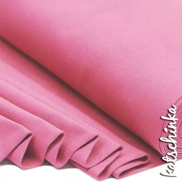 Bündchenstoff schwarz als elastische Schlauchware Meterware
