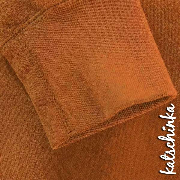 Bündchenstoff cognac als formstabile Schlauchware