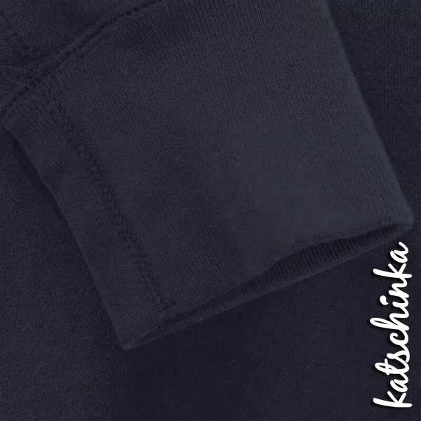 Bündchenstoff dunkelblau als formstabile Schlauchware
