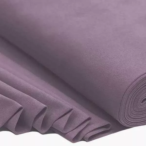 Bündchenstoff dusty lila als elastische Schlauchware Meterware