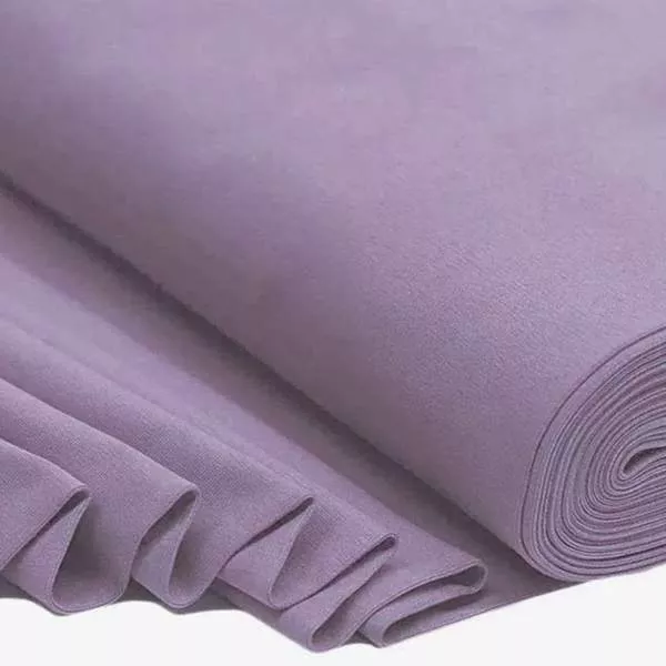 Bündchenstoff dusty flieder als elastische Schlauchware Meterware