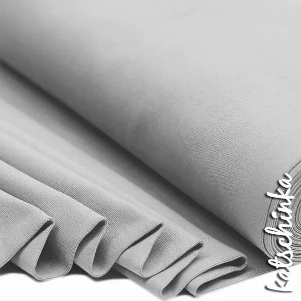 Bündchenstoff schwarz als elastische Schlauchware Meterware