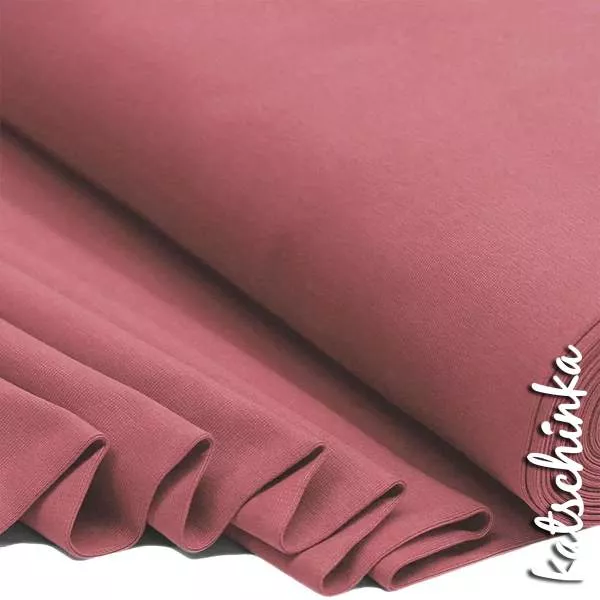 Bündchenstoff himbeere als elastische Schlauchware Meterware