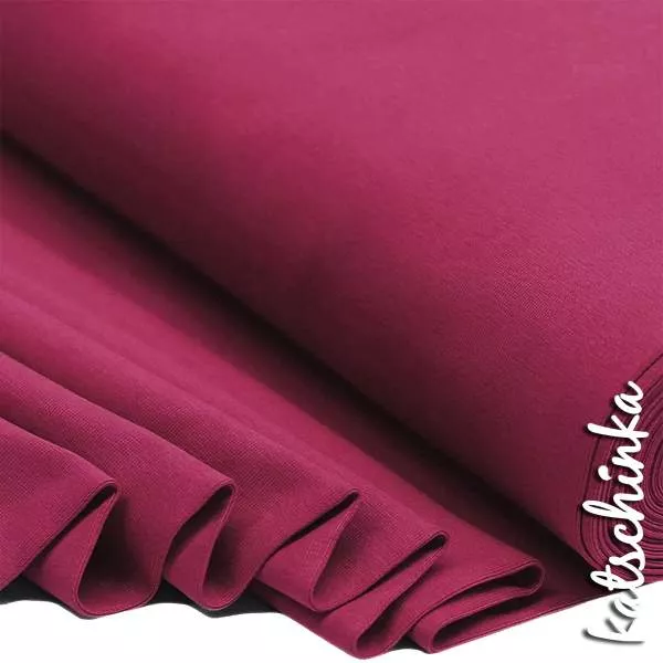 Bündchenstoff schwarz als elastische Schlauchware Meterware