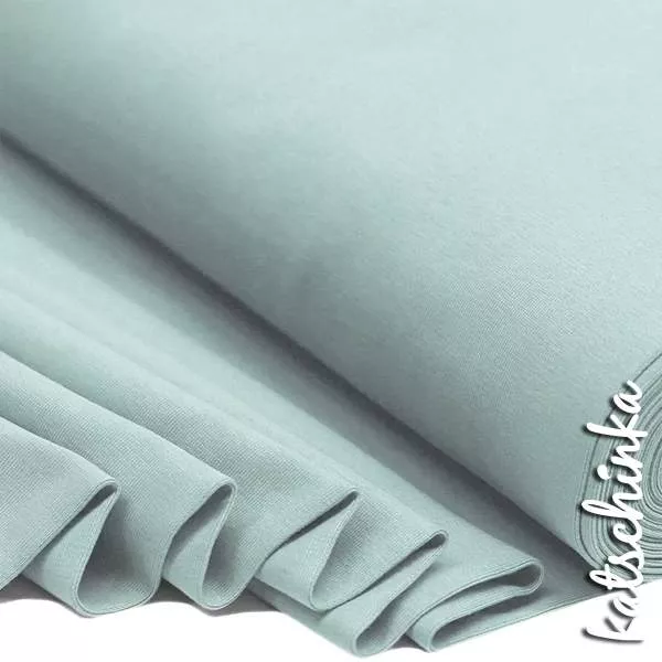 Bündchenstoff meergrün als elastische Schlauchware Meterware