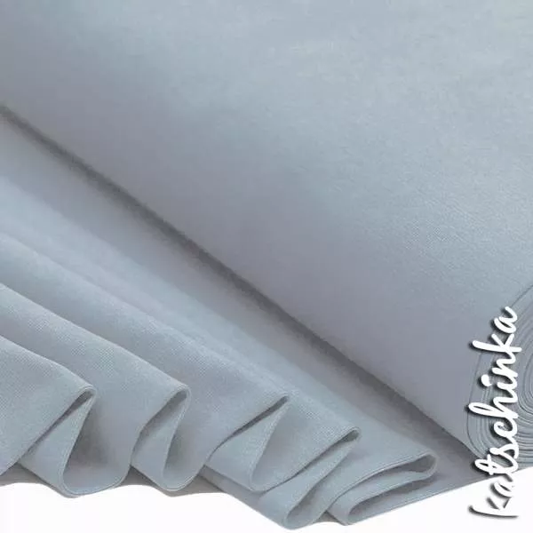 Bündchenstoff stahlblau als elastische Schlauchware Meterware