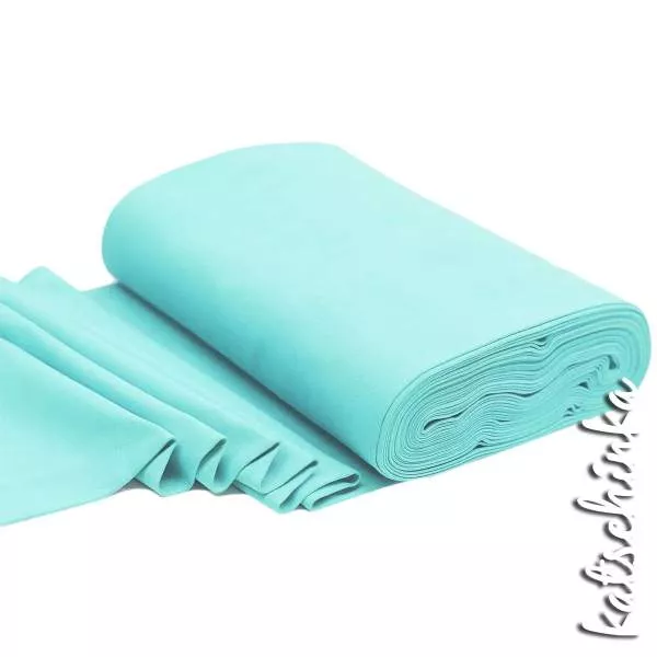 Elastischer Bündchenstoff mint mit glatter Struktur