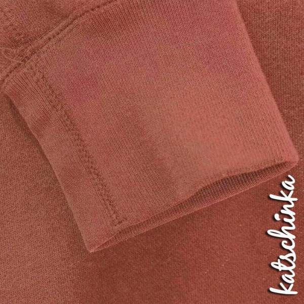 Bündchenstoff rosenholz 0014 – elastische Schlauchware als Meterware