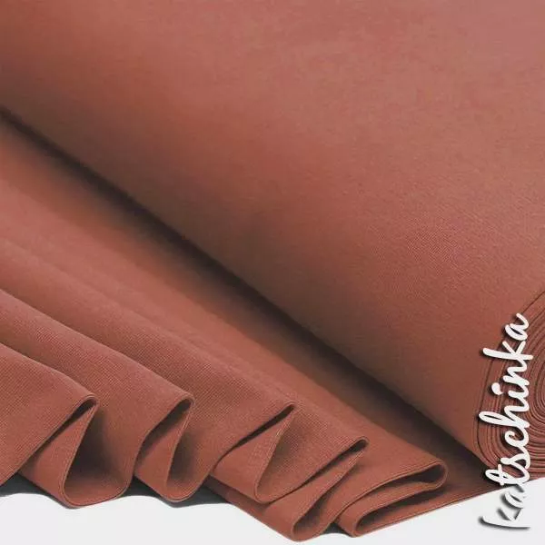 Bündchenstoff rot als elastische Schlauchware Meterware