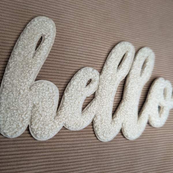 Loop-Patch / Chenille-Patch hello