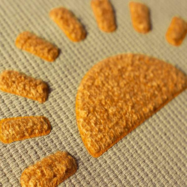 Loop-Patch / Chenille-Patch Sonnenschein