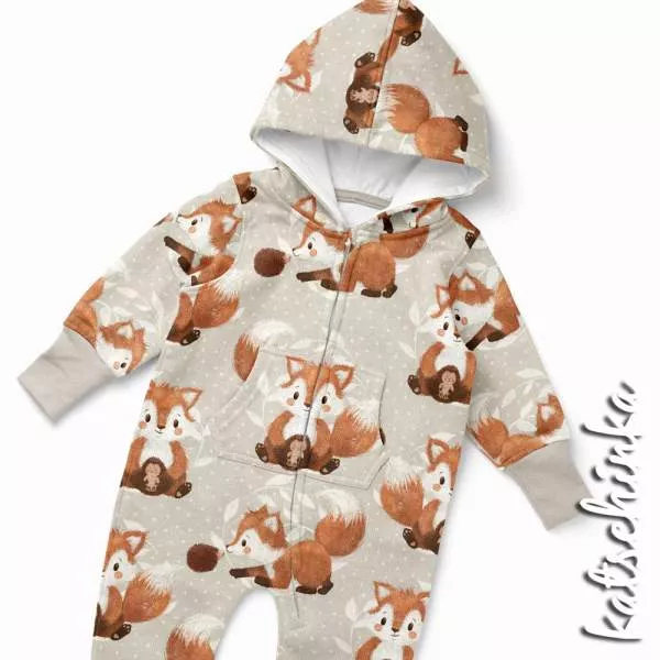 Dino Jersey Stoff mit T-Rex, Stegosaurus und Langhals in Aquarelloptik – elastischer Baumwollstoff für Kinderbekleidung und DIY Nähprojekte