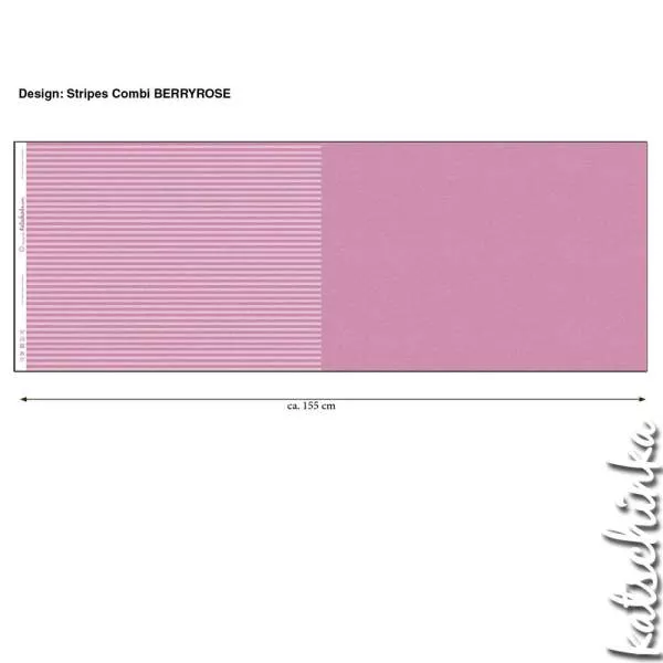 Bio Sommersweat #Ringel Berryrose Kombi