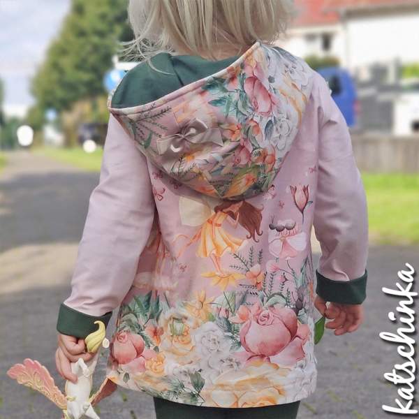 Bio Baumwolljersey Kinderstoff Fairies Vintage Garden