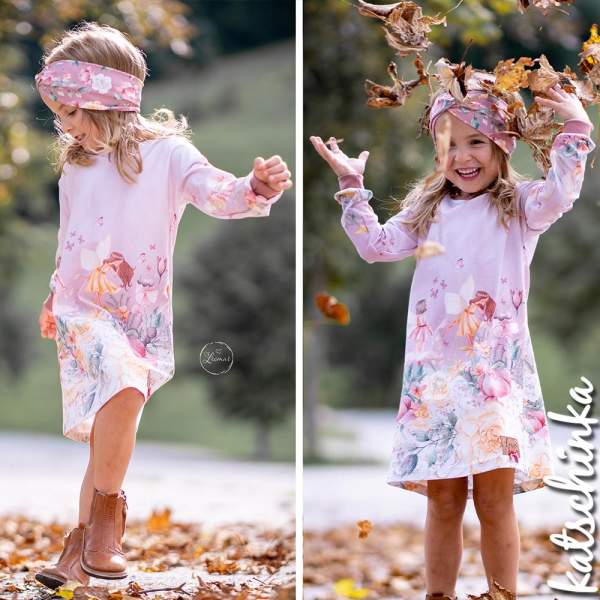 Bio Baumwolljersey Kinderstoff Fairies Vintage Garden