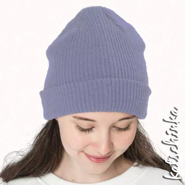 Grobstrick Bündchen schwarz als Schlauchware, geripptes Hipster Bündchen für Pullover, Hosen und Mützen
