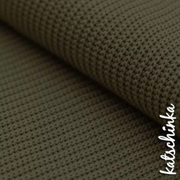 Big Knit Baumwolle Grobstrickstoff camouflage 504 Grobstrick Strickstoff Meterware