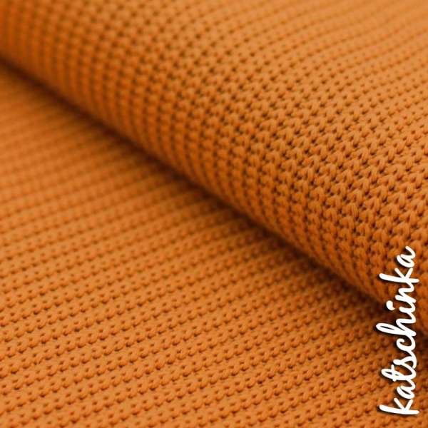 Big Knit Baumwolle Grobstrickstoff dusty orange 516 Grobstrick Strickstoff Meterware