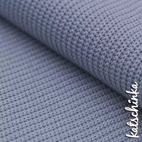 Big Knit Baumwolle Grobstrickstoff hellejeans 693 Grobstrick Strickstoff Meterware