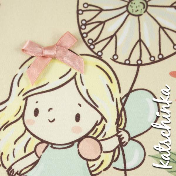 4er Set Schleifchen schmal rose