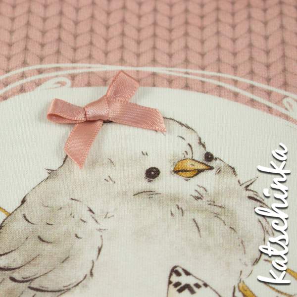 4er Set Schleifchen schmal rose