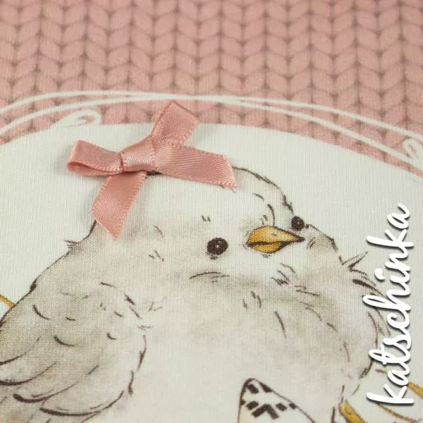 4er Set Schleifchen schmal rose