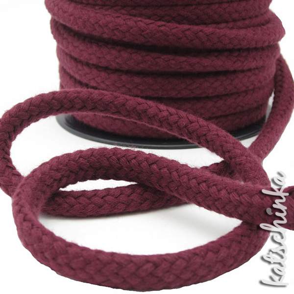 Kordel rund 10 mm bordeaux